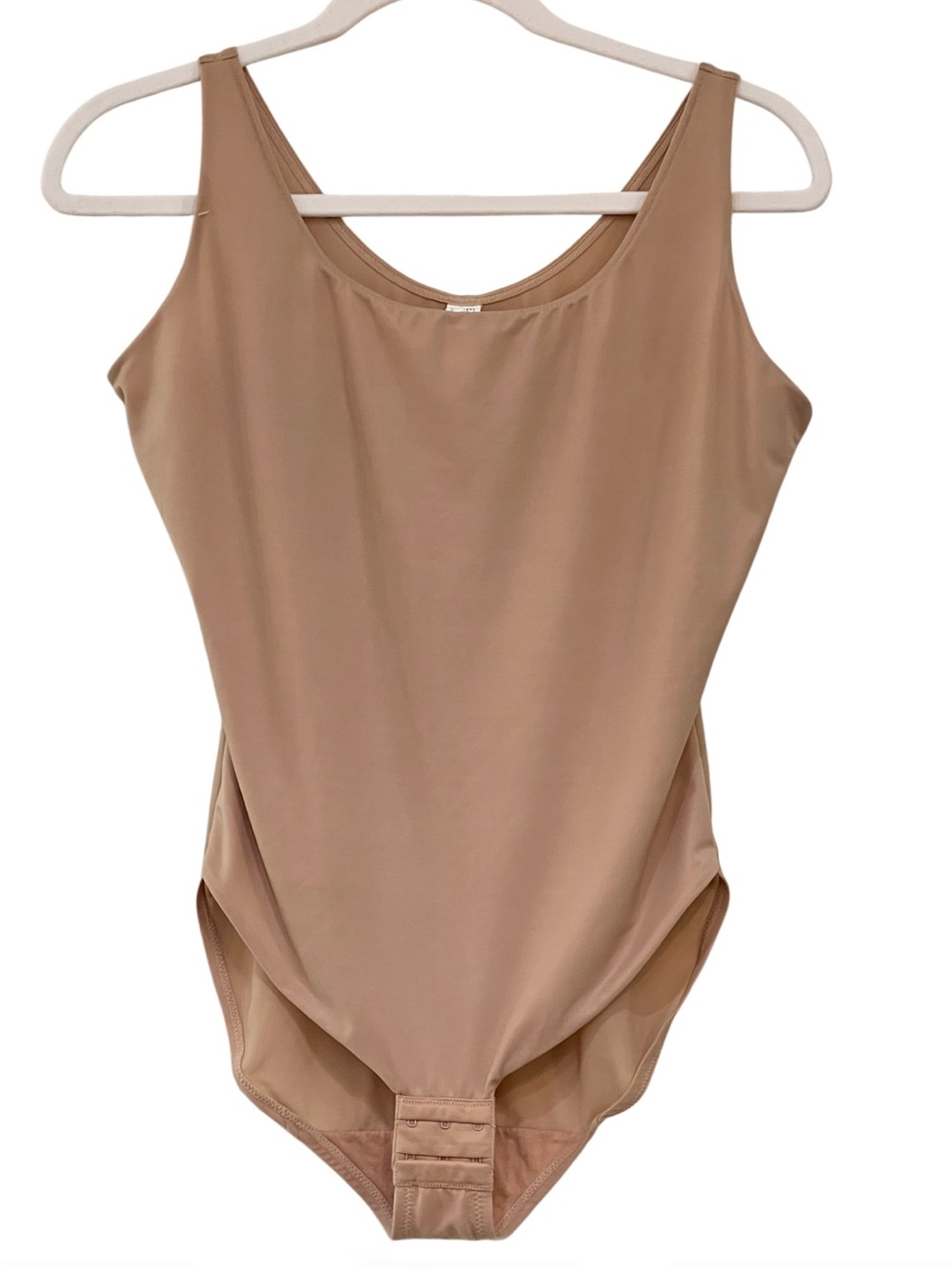 Flexees Nude Beige Scoop Neck Bodysuit Shapewear XL Style 5956